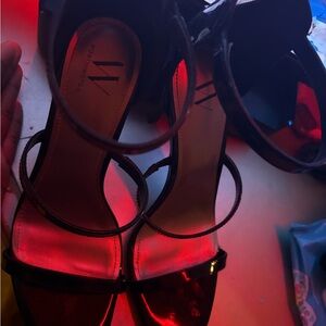 Elegant Black and Red Women's Heels